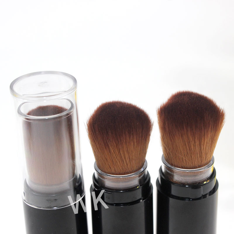 Portable Type Synthetic Cosmetics Loose Powder Brush with Container