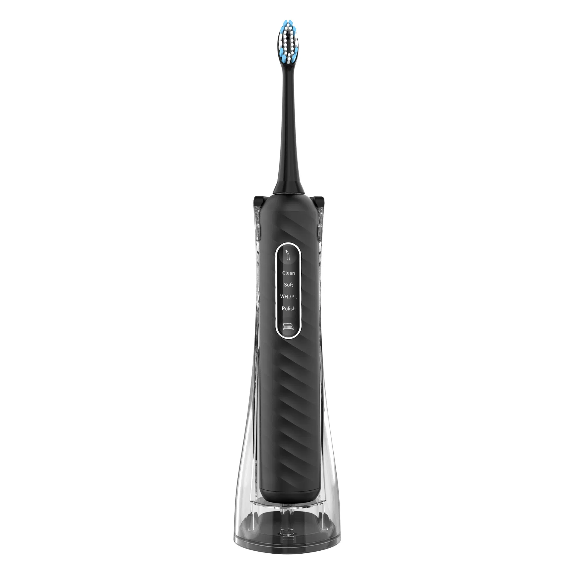 Toothbrush with Water Flosser Combo in One Rechargeable Flossing 2 Heads