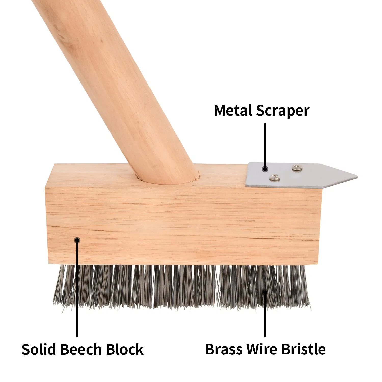 Customized Long Handle Weed & Moss Garden Broom Brush Garden Floor Scrubber for Outdoor Corner Cleaning