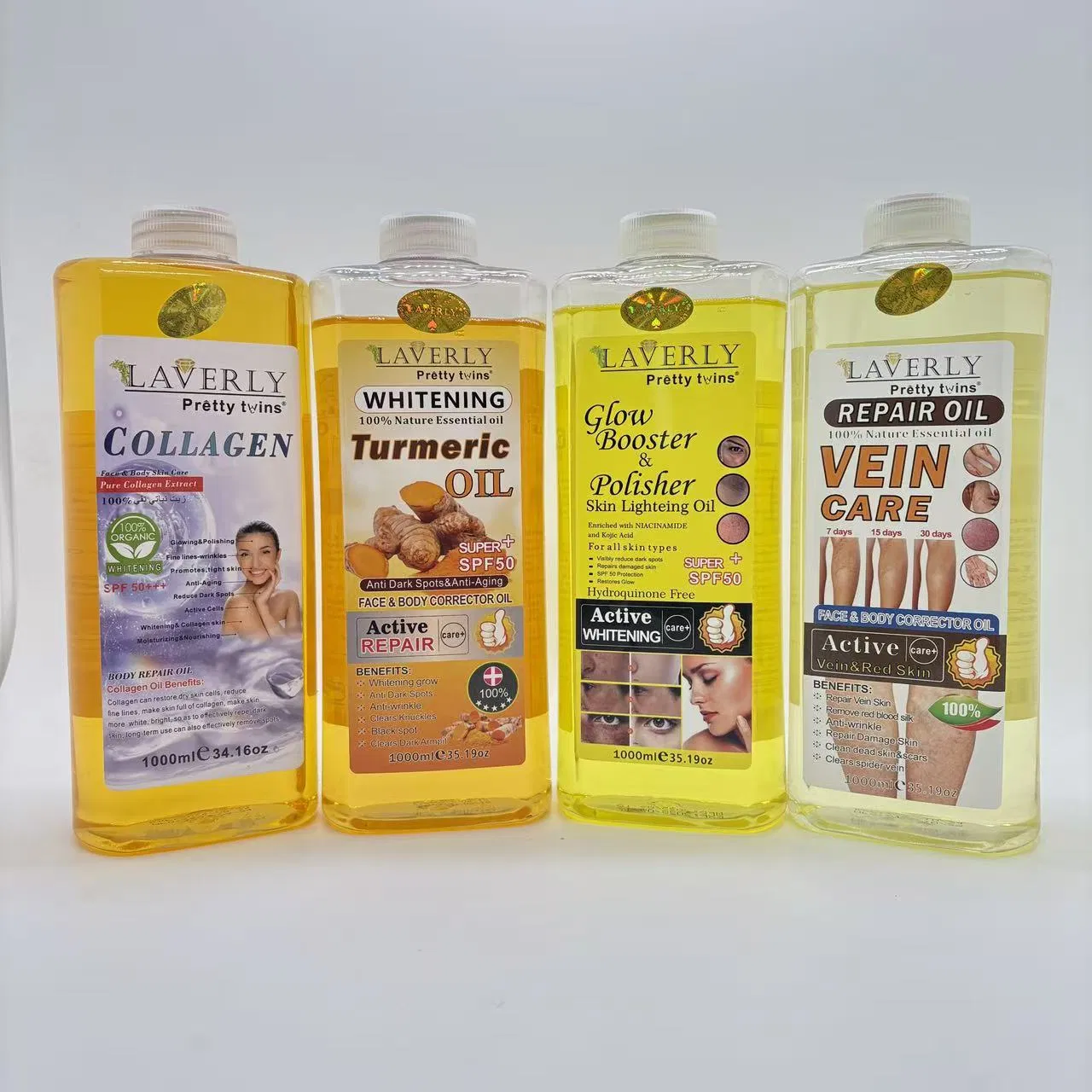 OEM ODM Little Order Customized Turmeric Body Massage Oil 100ml 200ml 1000ml