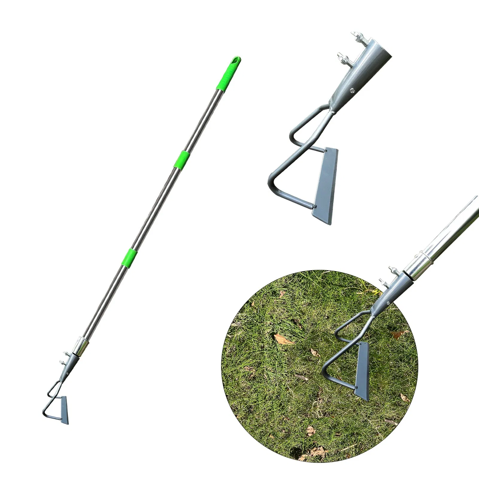 1.3 M Garden Hoe and Rake for Soil Loosening and Vegetable Gardens