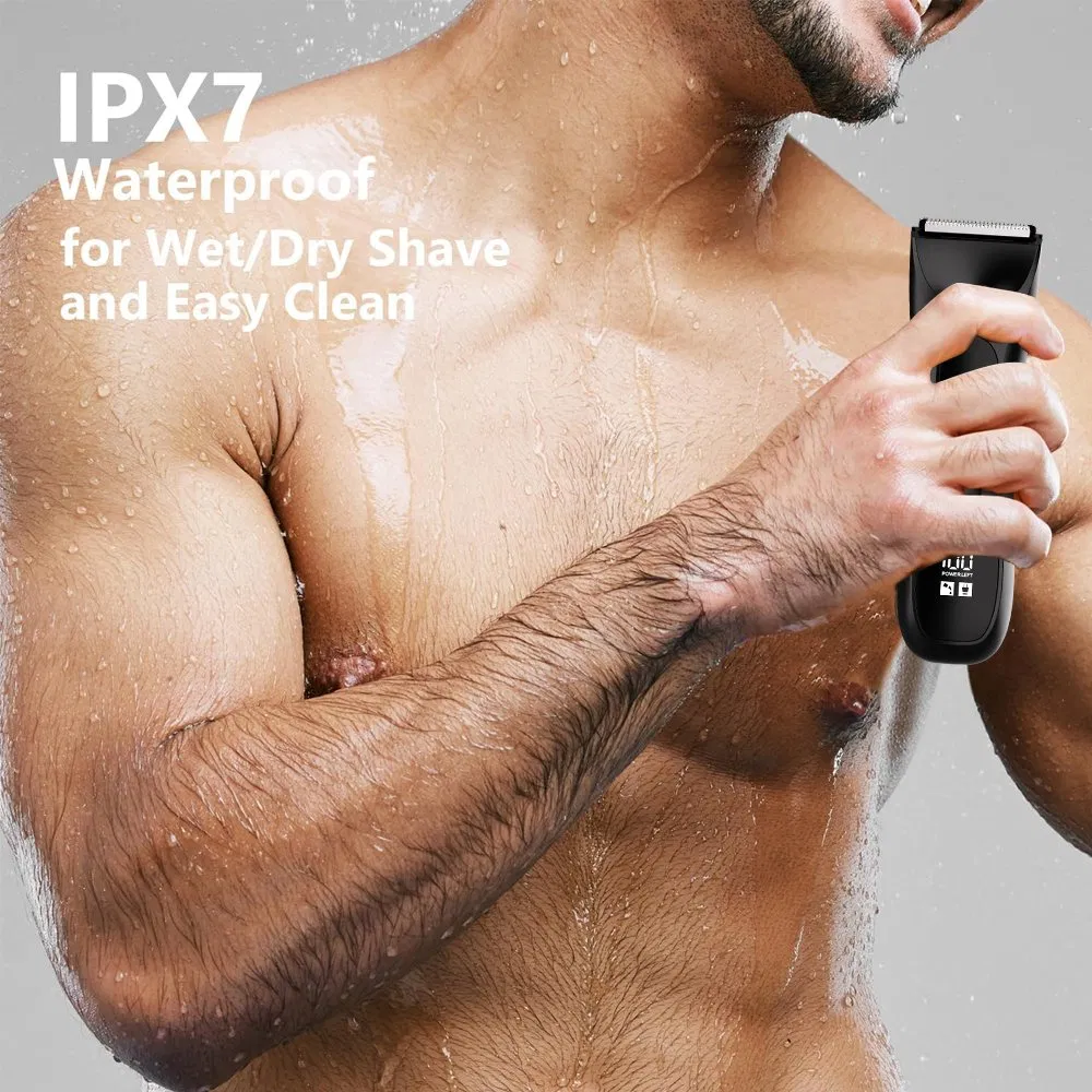 Ceramic Ipx7 Waterproof Body Groin Hair Groomer Groin Balls Hair Men Trimmer Body Hair Trimmer with Stand