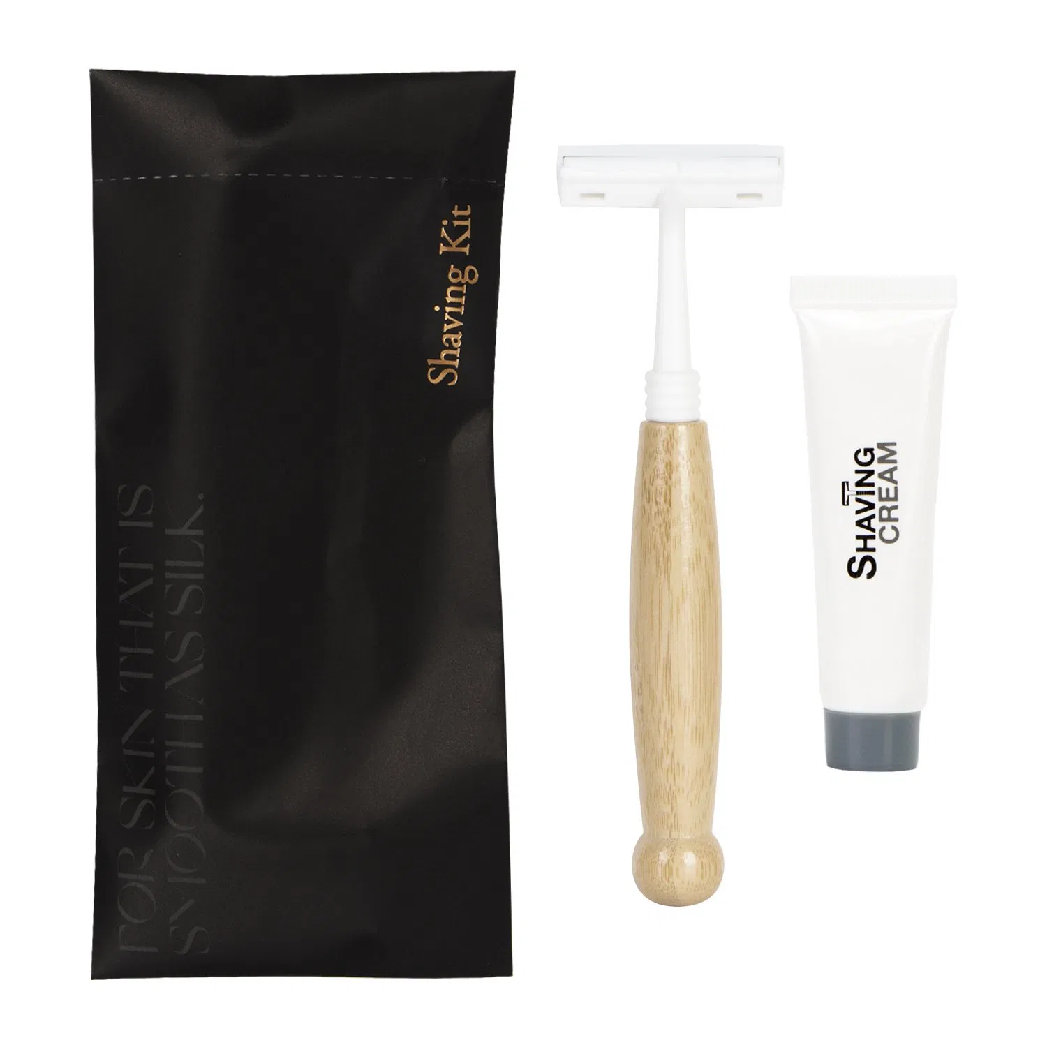 Ergonomic Handle Resorts Ergonomics Single-Use Hotel Shaving Kit