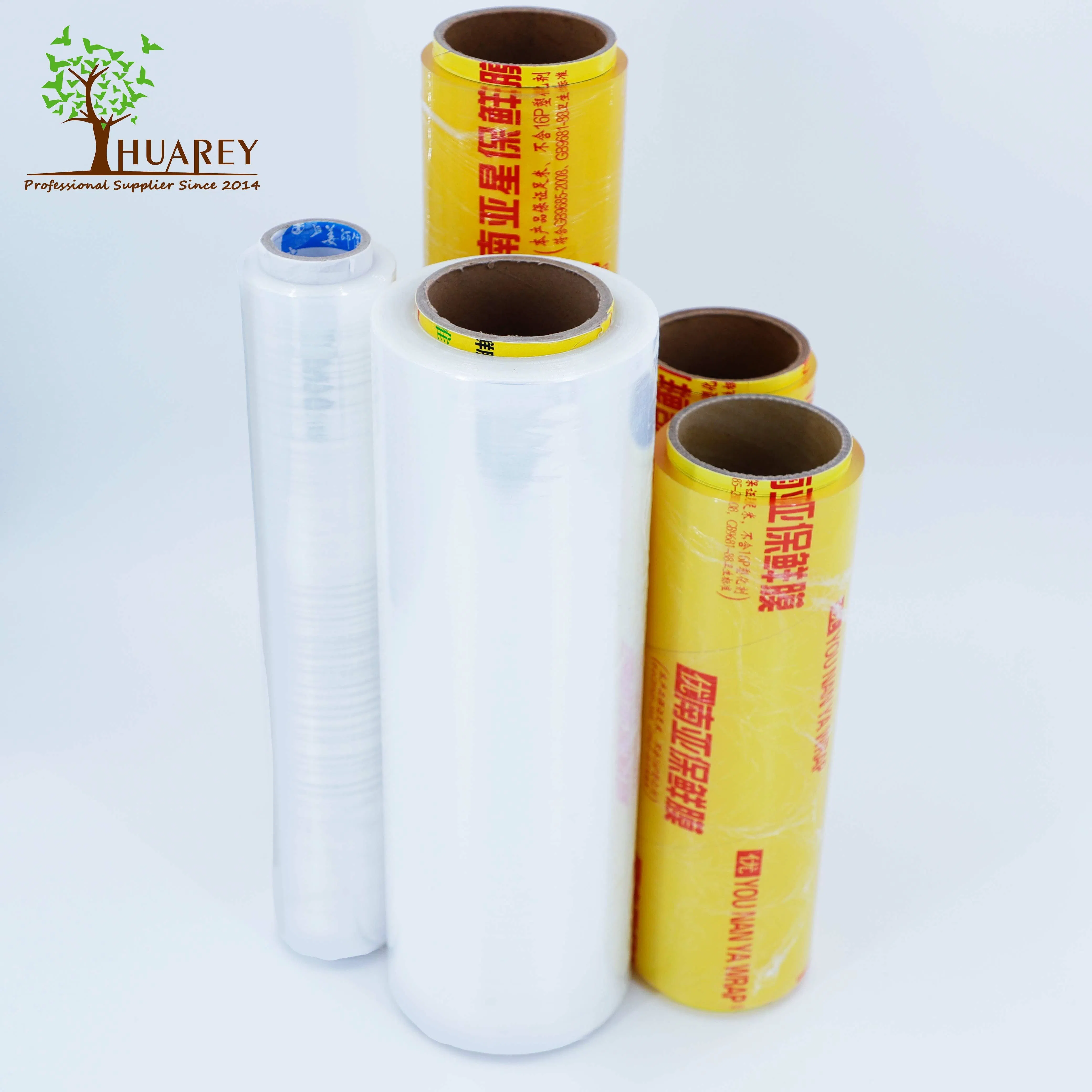 PE PVC Cling Film on Roll Food Hotel Kitchen Use Best Fresh