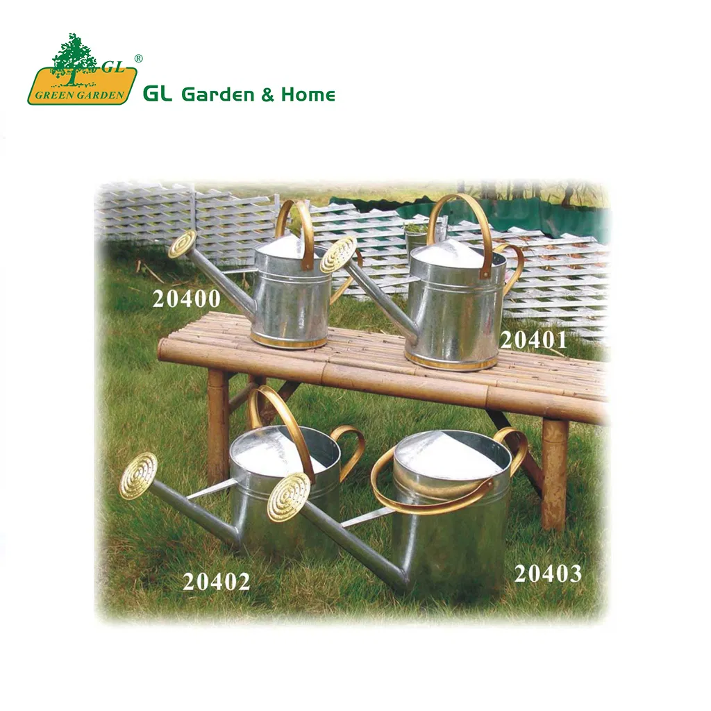Galvanized Garden Using Watering Can