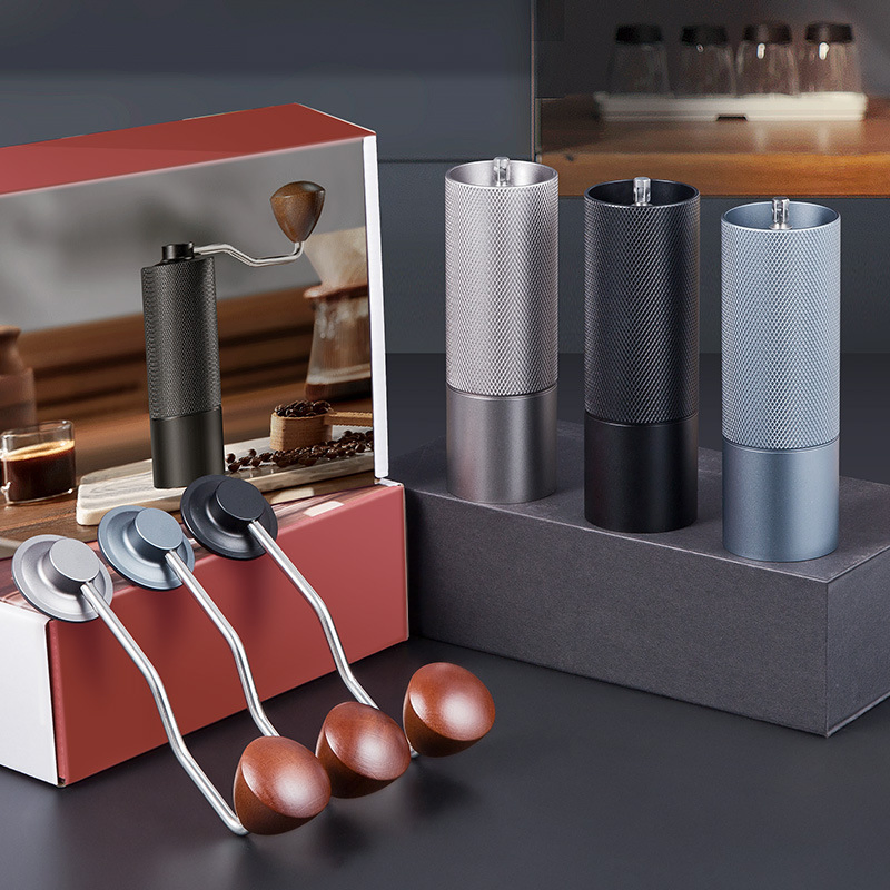 Кофейная станция с ящиком, эспрессо-машиной и кофемолкой
