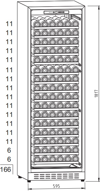 Premium 430L Compressor Wine Cooler with Single Zone Cooling