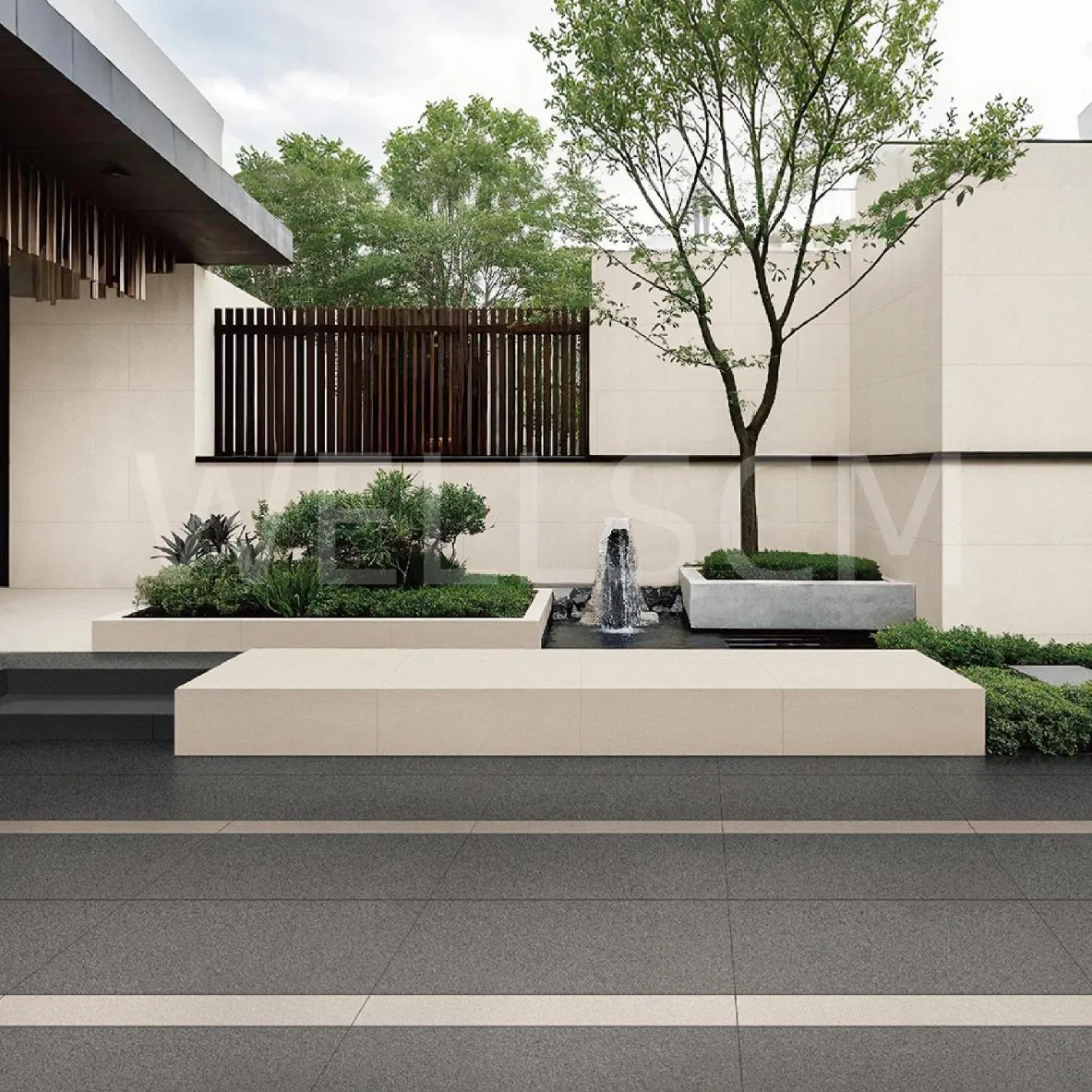 Modern Anti-Slip Outdoor Swimming Pool Tiles 20mm Full Body 600X1200 Size Matte Finish Porcelain Paver for Floors