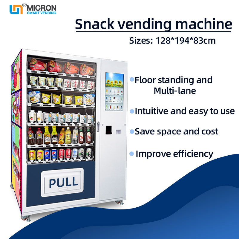 Weimi Factory Price Automatic Beverage and Snack Vending Machine with Smart Back-End System