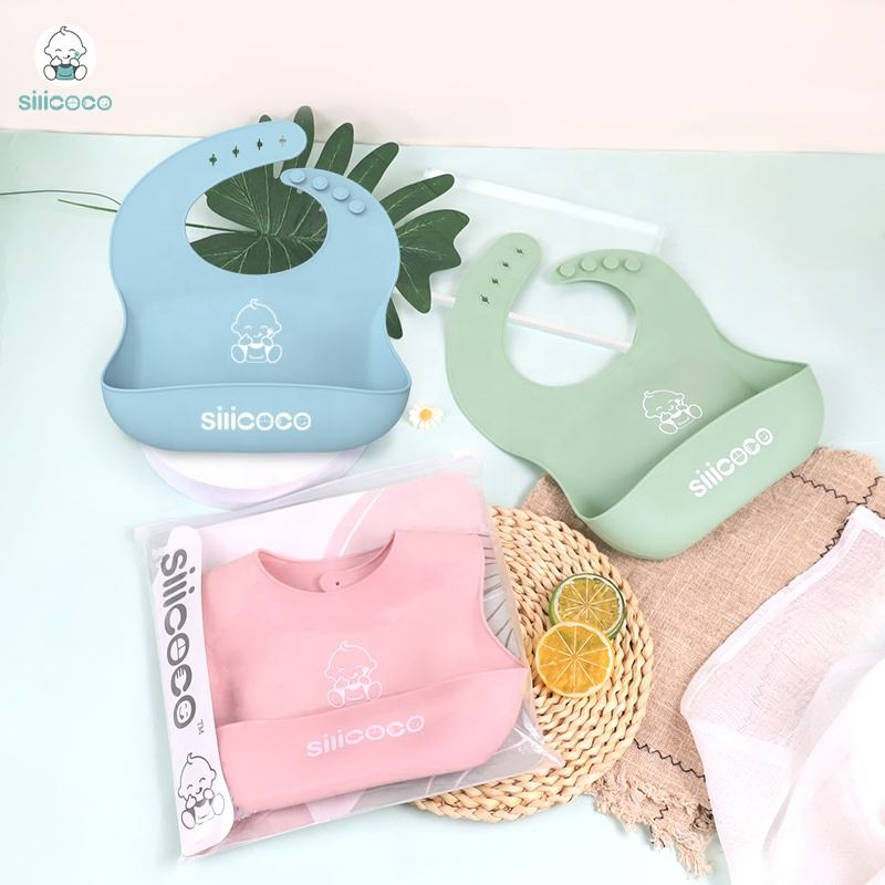 Baby Bibs Wholesale Waterproof Bib BPA Free Baby Silicone Bib