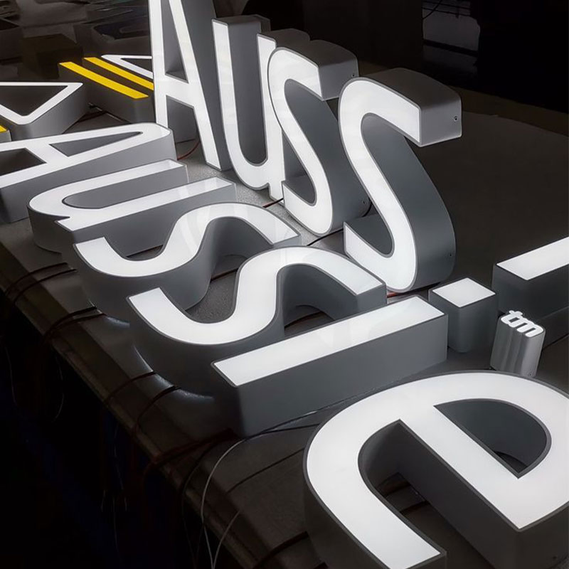 Waterproof Outdoor Frontlit Acrylic Illuminated Store Signboard Sign