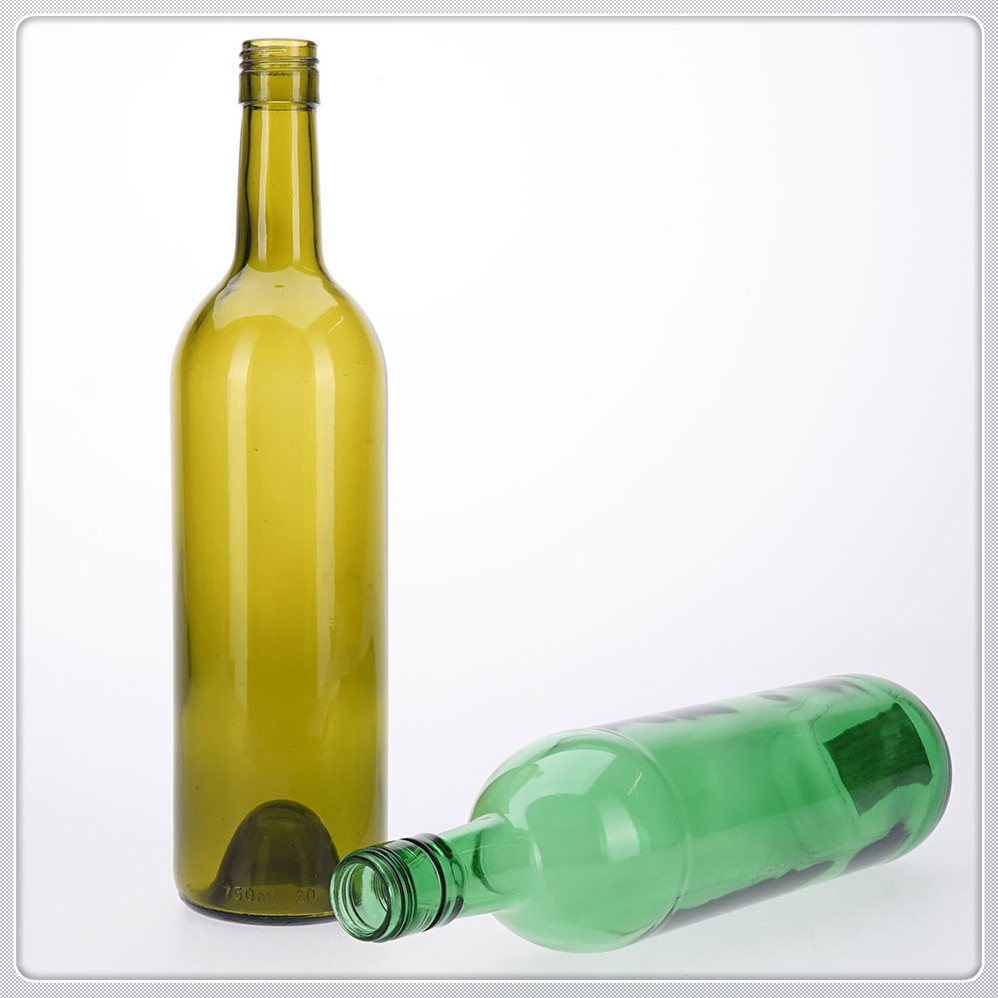 750ml Large Capacity Green Glass Olive Bottle with Tight Sealing Leak Proof Lid