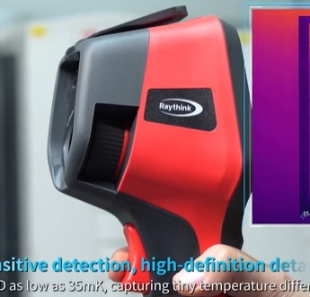 Durable Infrared Thermal Imaging Camera with -20°C to 650°C Range and 3.5-Inch Touch Screen