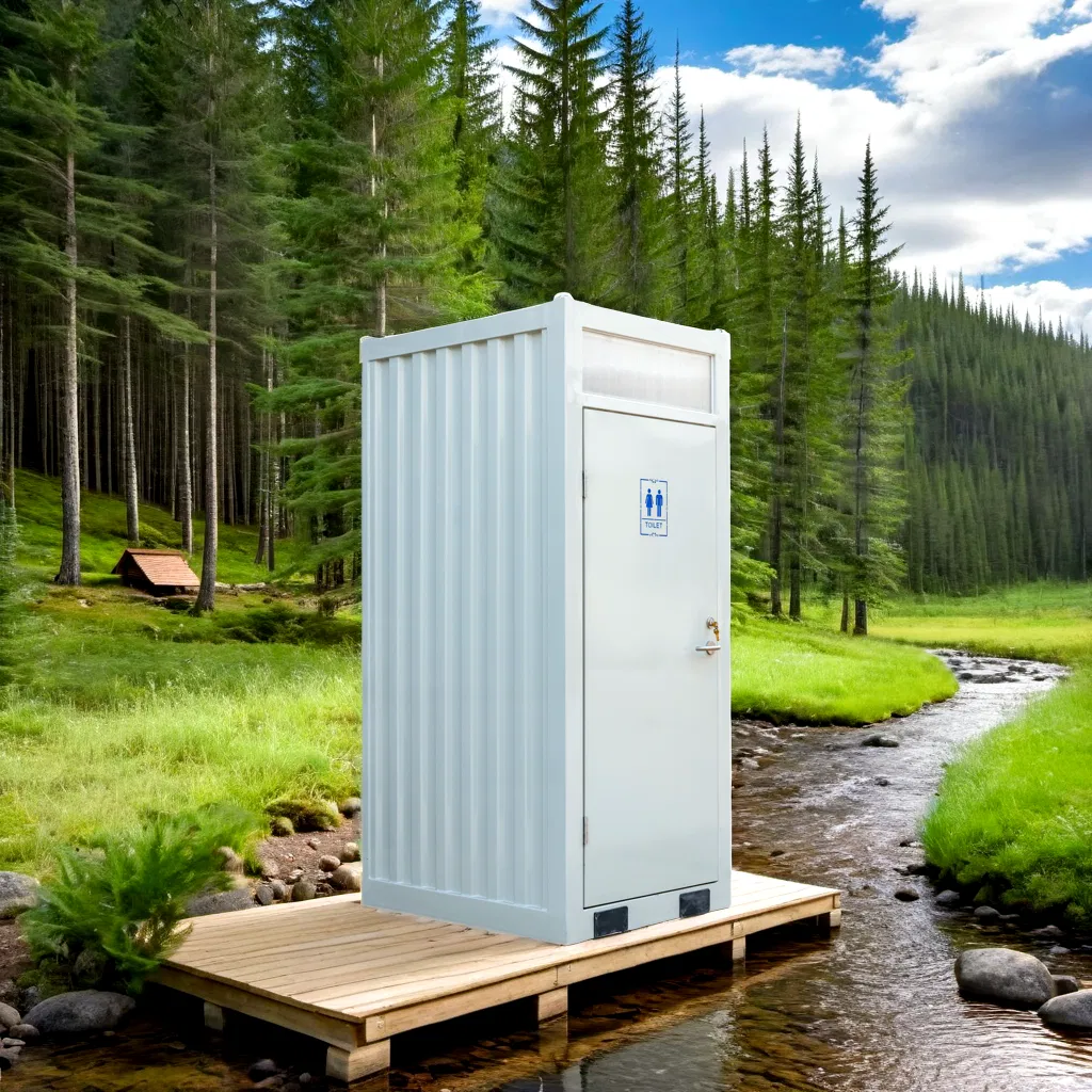 Outdoor Portable Toilet Single Seat Lightweight Mobile Toilet for Park