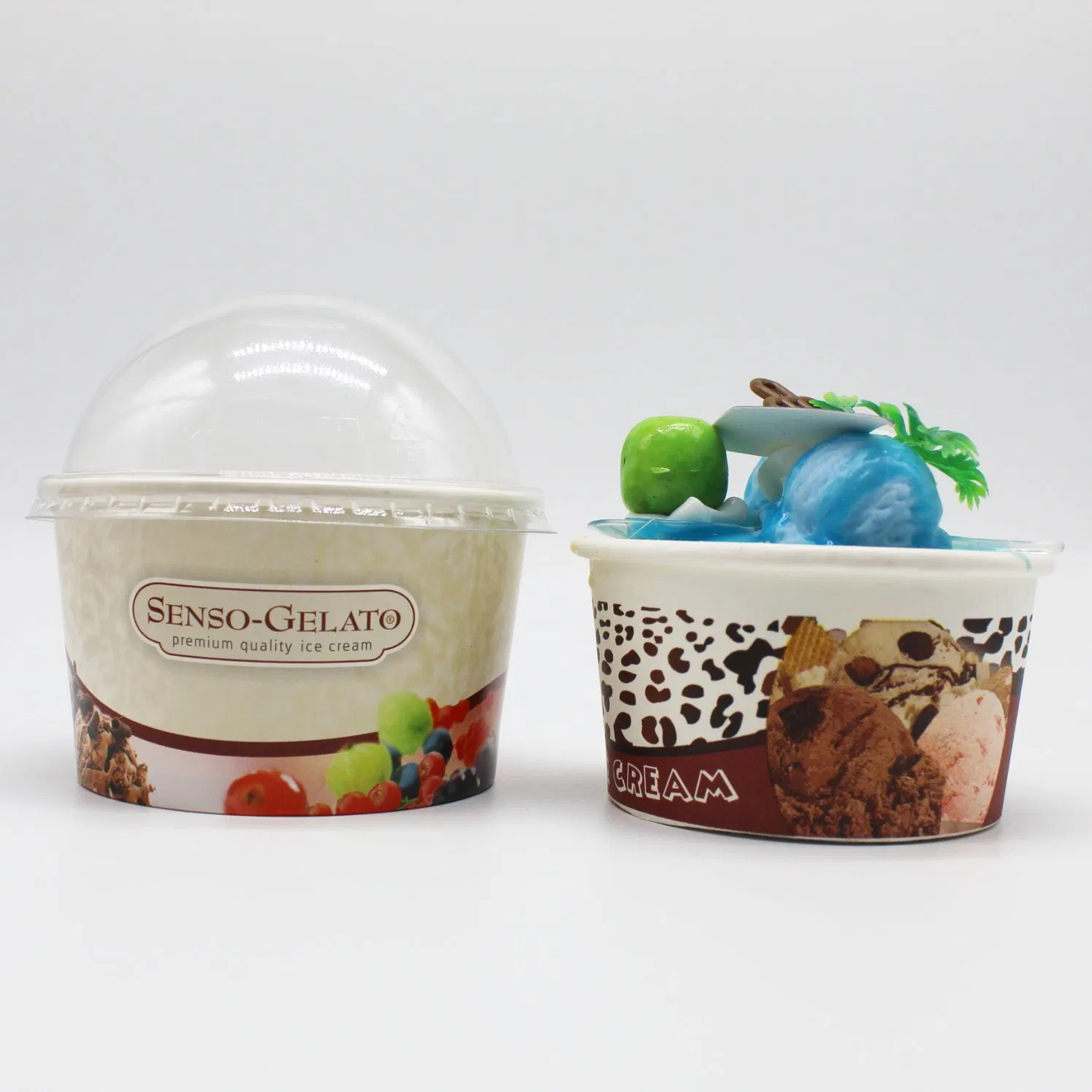 16oz Biodegradable Eco-Friendly Custom Design Ice Cream Paper Cup