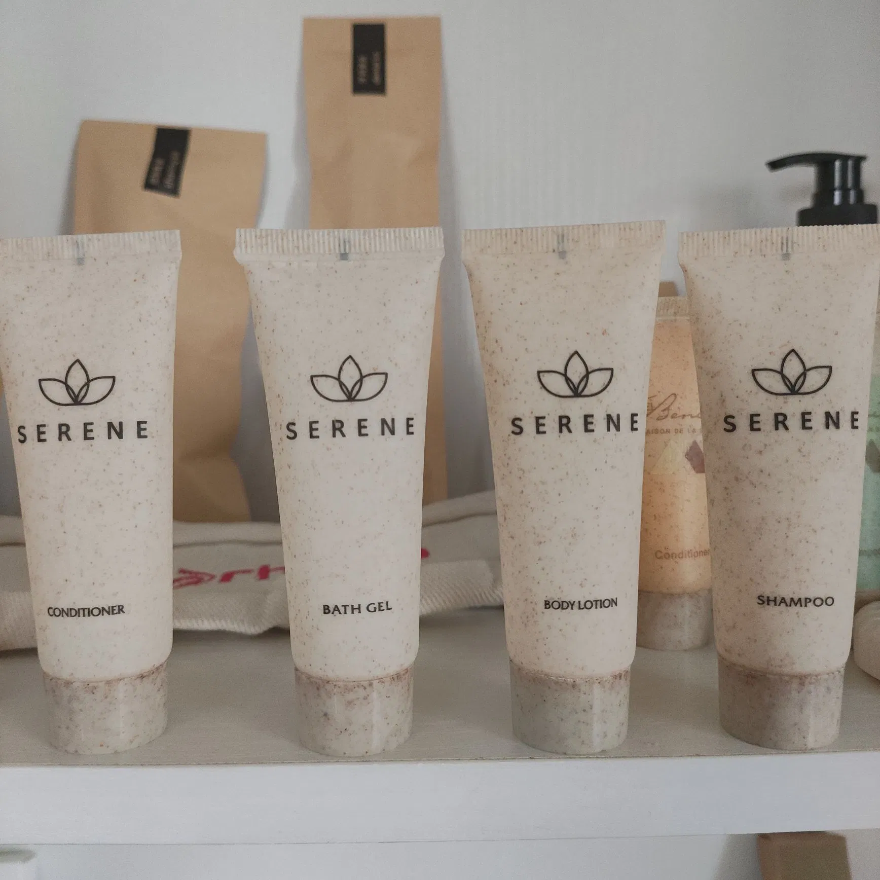 Eco Friendly Hotel Shampoo and Conditioner Shower Gel Body Wash Lotion Tube