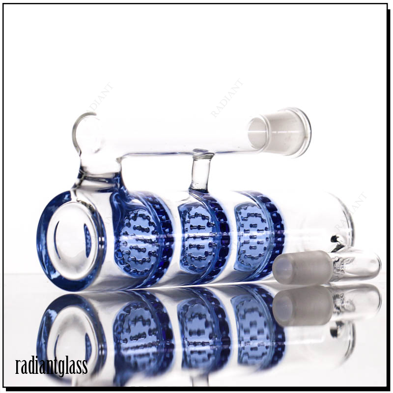 T1 Triple Honeycomb Perc Ash Catcher Smoking Accessories for Water Pipe