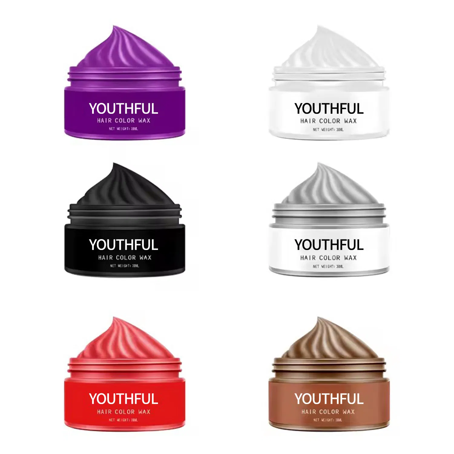 Popular Private Label Temporary Brand Styling Color Wax