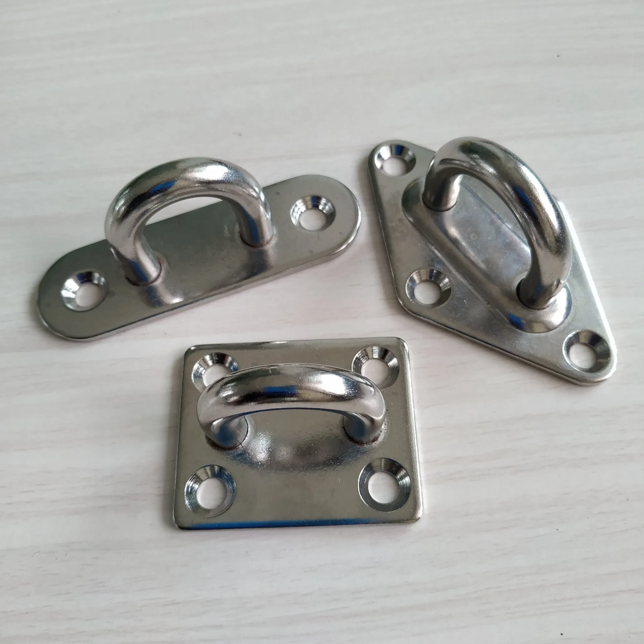 Strong Durable Sunshade Square Ring Hooks Pad Eye Plate Shackles