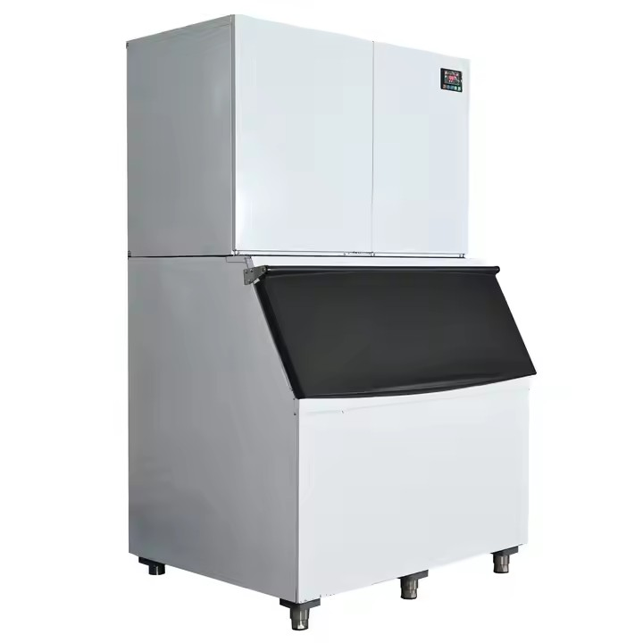 Electric 1000kg Commercial Block Maker Stainless Steel Automatic Cube Ice Making Machine for Industrial Business Use