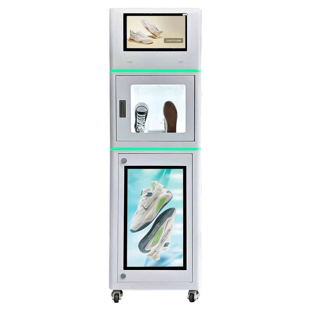 Upus Automatic Outdoor Hotel Shoe Dry Steam Cleaning Machine Sneakers Shoes Coin Cleaning Vending Machine