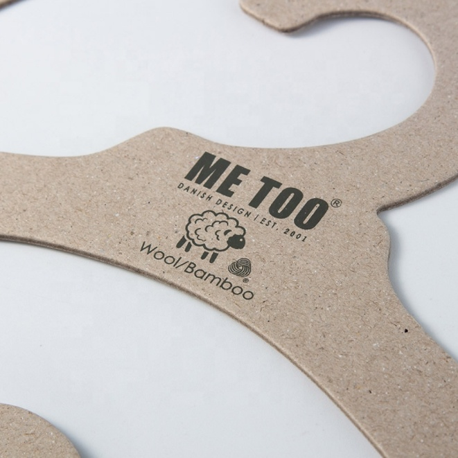 Custom Printed Recycled Biodegradable Eco-Friendly Cardboard Paper Suit Coat Clothes Pet Clothes Paper Hanger