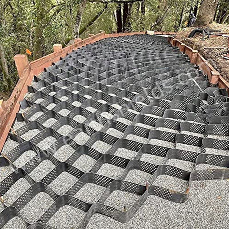 Soil Stabilization HDPE Honeycomb Gravel Paver Geocell