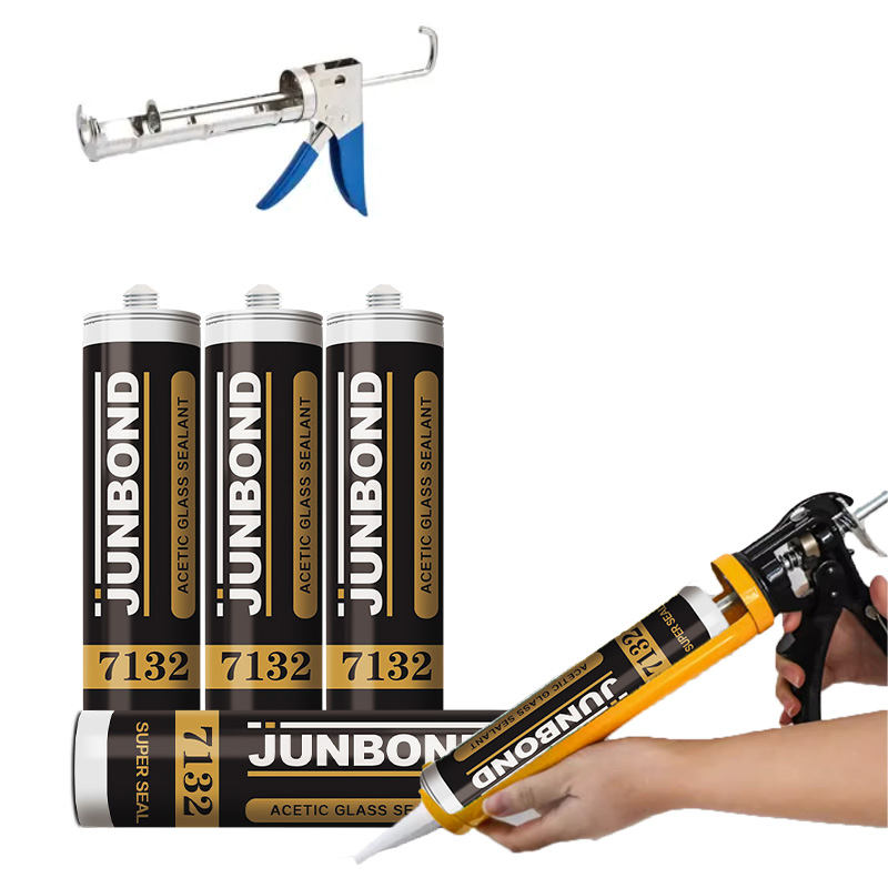 Junbond OEM 300ml Clear Acetic Silicone Sealant for Sealing of Large Floor to Ceiling Glass