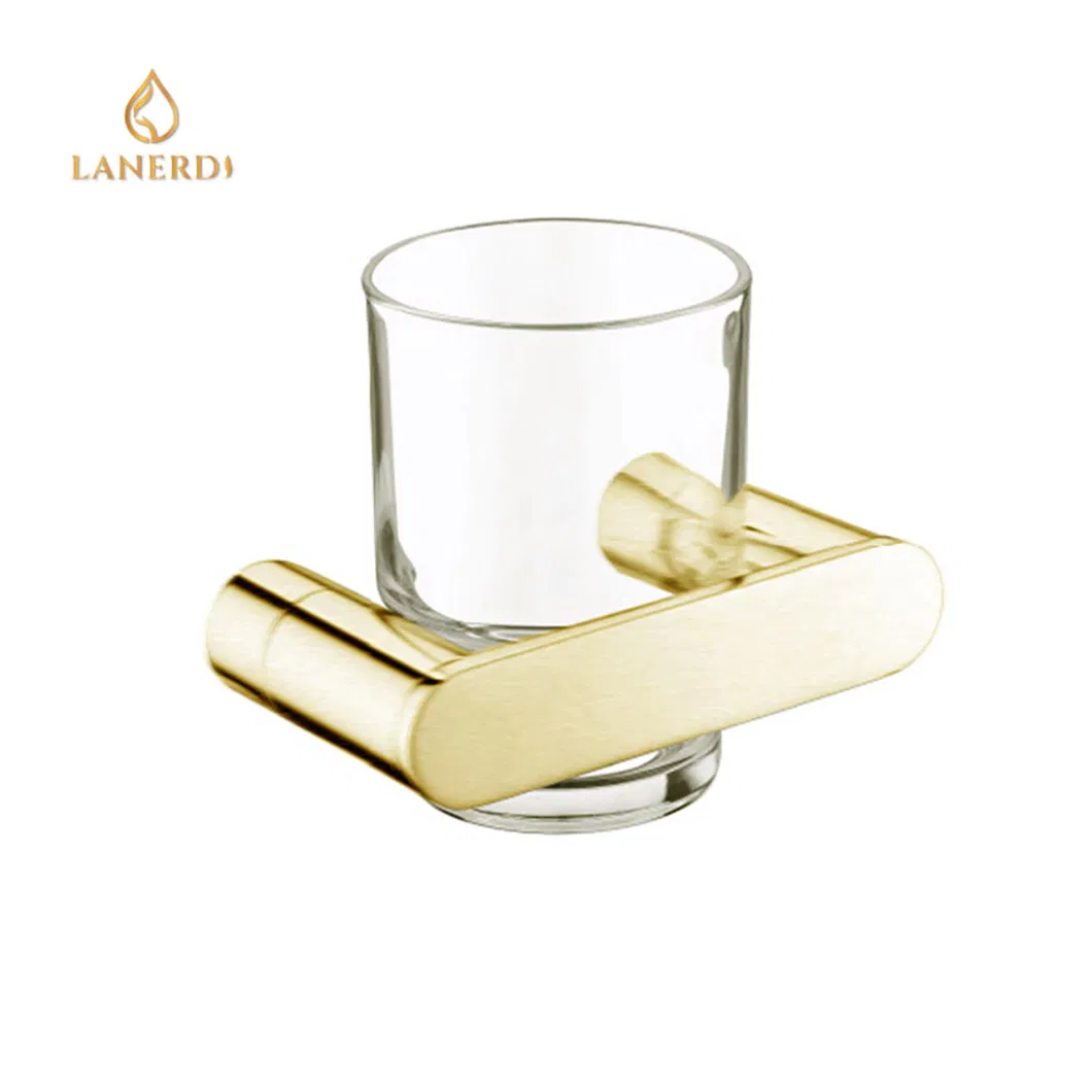 Набор аксессуаров для ванной из нержавеющей стали в золоте