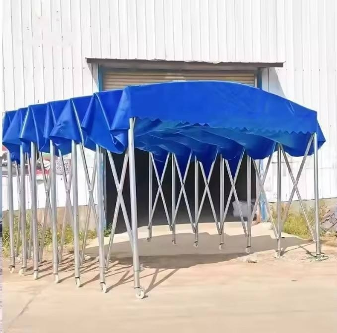 Waterproof Push-Pull Folding Tent for Truck Garage Car Wash Tent
