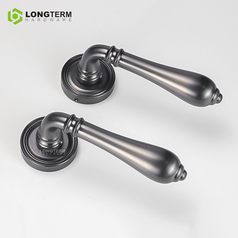 Door Locks Hardware French Style Zinc Alloy Bedroom Interior Door Lever Handle