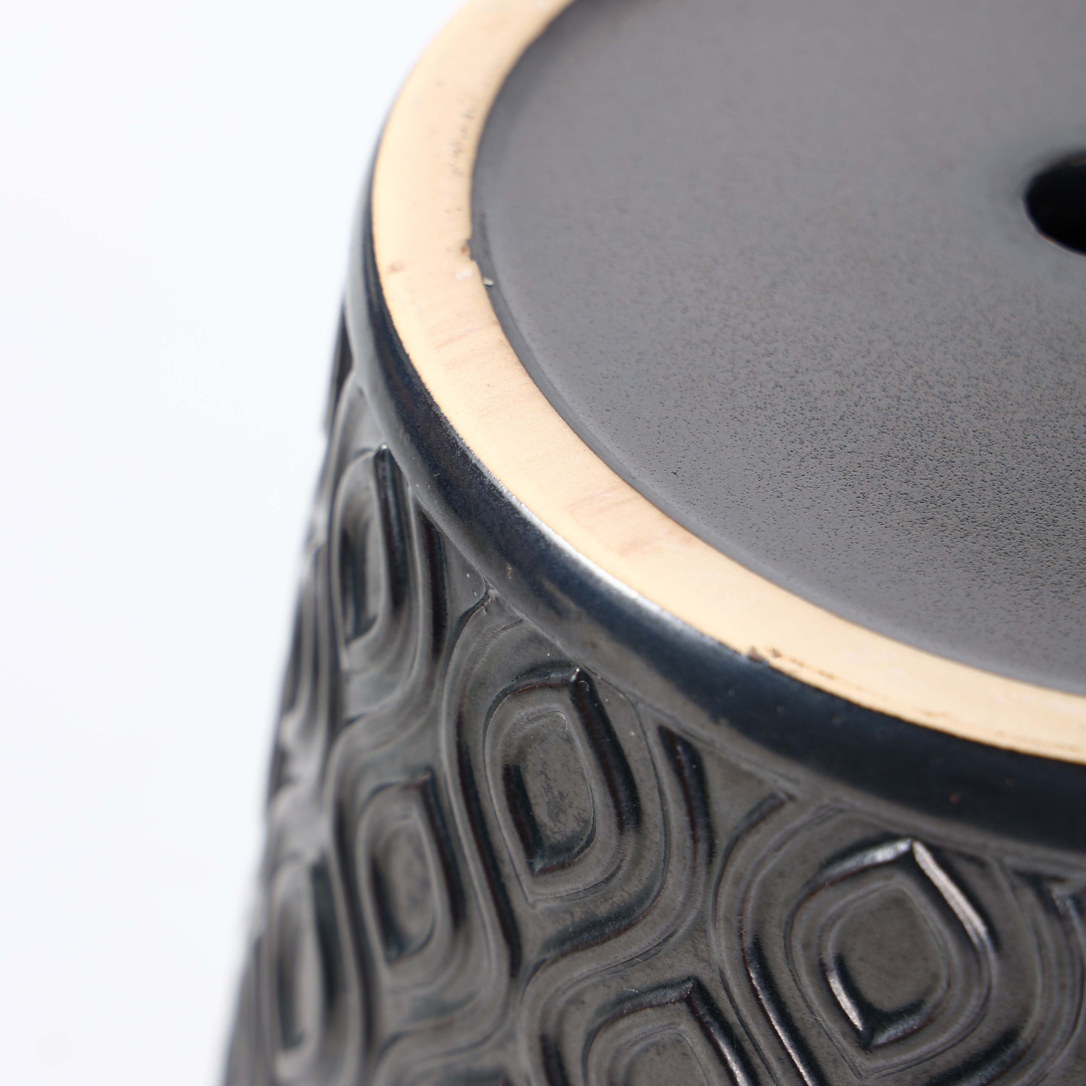 Горшок керамический цветочный глазурованный многоразовый