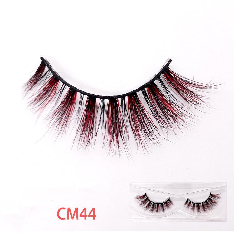Wholesale Falsies Made in China Colored Real Mink Lashes