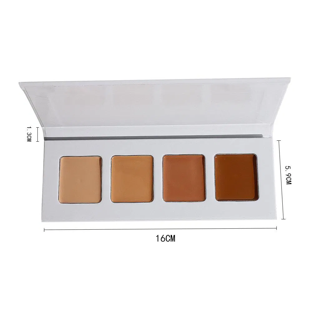 New Arrival 4 Colors Cream Concealer Palette High Coverage Vegan Concealer OEM Logo