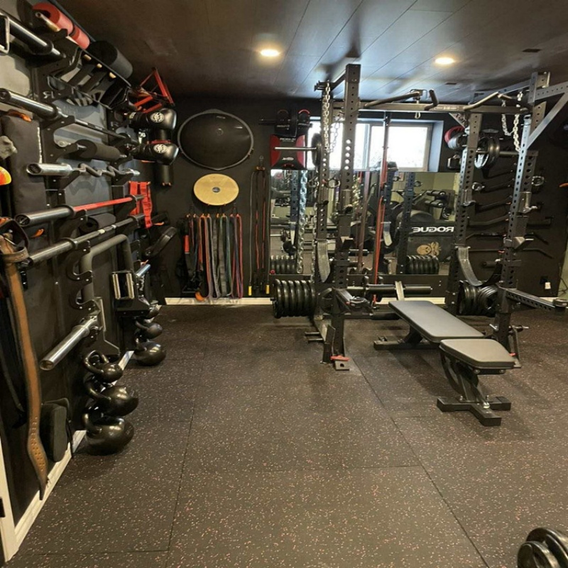 Noise Absorption EPDM Fitness Crossfit Rubber Mat Gym Rubber Flooring Mat Tiles