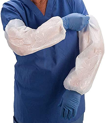 Clear Transparent Waterproof Plastic Sleeve Cover Arm Protector Oversleeves