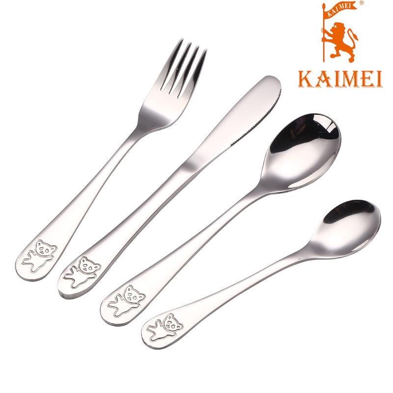 Gorgeous Modern Metal Knife and Spoon Fork Set
