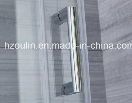 Corner Entry Shower Enclosure with 2 Sliding Doors + 2 Fixed Panels