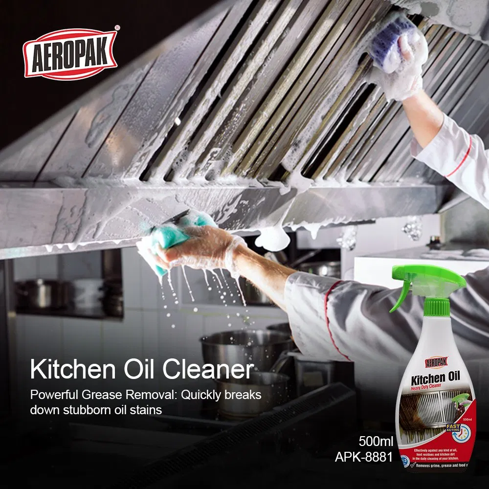 500ml Kitchen Degreaser Disposable Grease Remover Detergent Liquid Cleaning Agent in Spray
