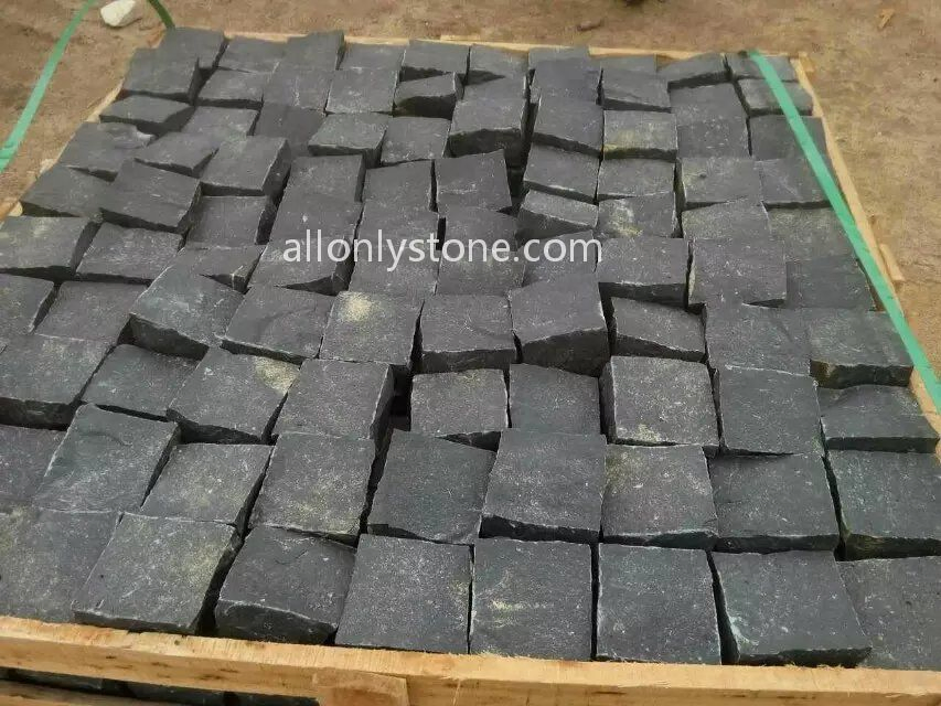 Wholesale Pavement Stone Paving Black Granite Cobblestone