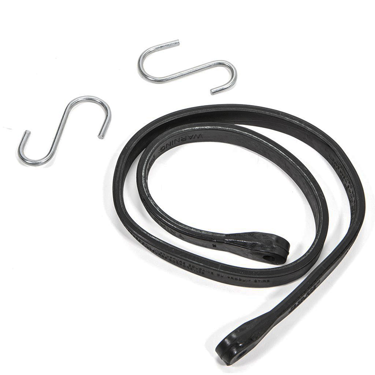 Tarp Straps for Flatbed Trailers Rubber Bungee Cord Metal S Hooks
