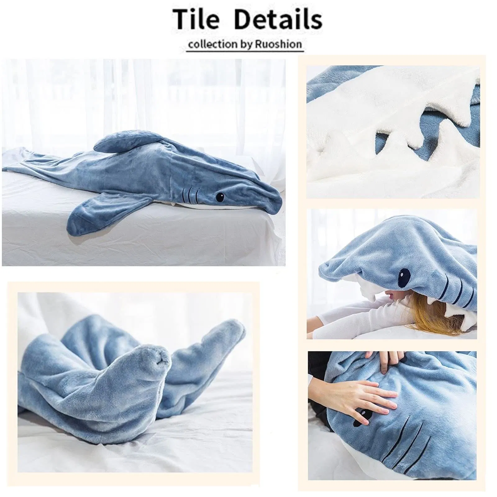 Shark Blanket Adult, Shark Blanket Hoodie Onesie Adult, Wearable Shark Blanket Super Soft Cozy Flannel Hoodie, Shark Blanket Hoodie Sleeping