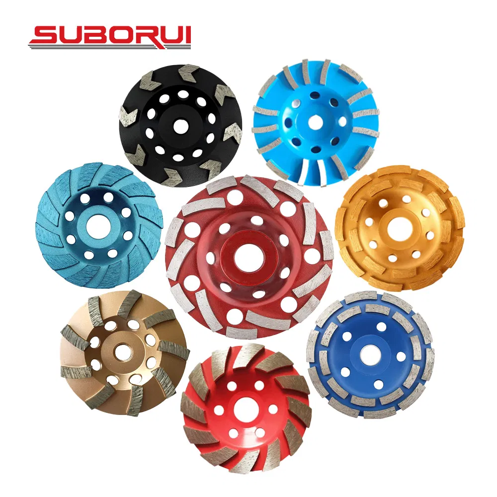 Find Similar Iconcertifiedsuborui 1inch 5 Inch Diamond Grinding Cup Wheel Concrete Grinding Wheel for Granite Marble Cement Stone Rock