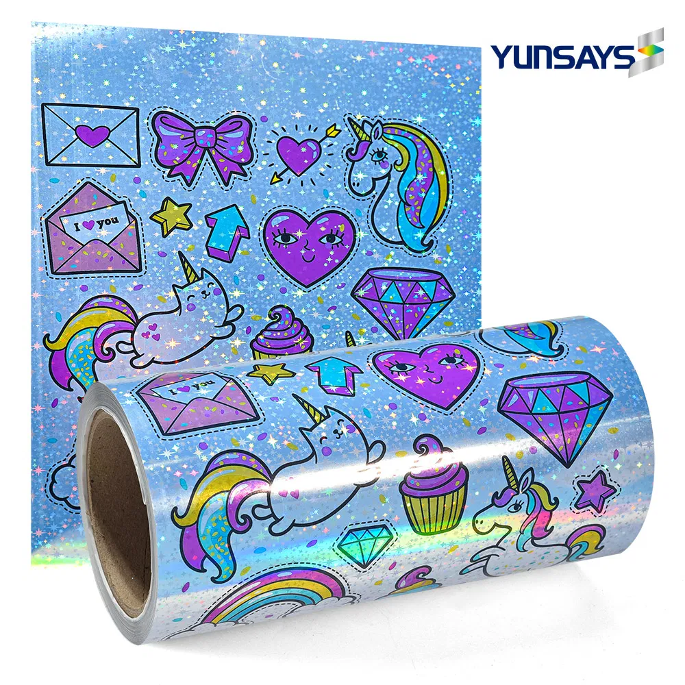 China Wholesale Printable Holographic Adhesive Sticker Waterproof A4 Sheet Inkjet Vinyl Sticker Paper for Laser & Inkjet Printer -Sky Star Pattern