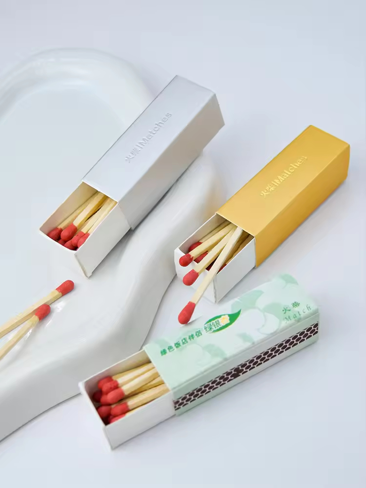 Wooden Stick Matches Custom Safety Matchbox Hotel Match Box Luxury Matches Matchbox