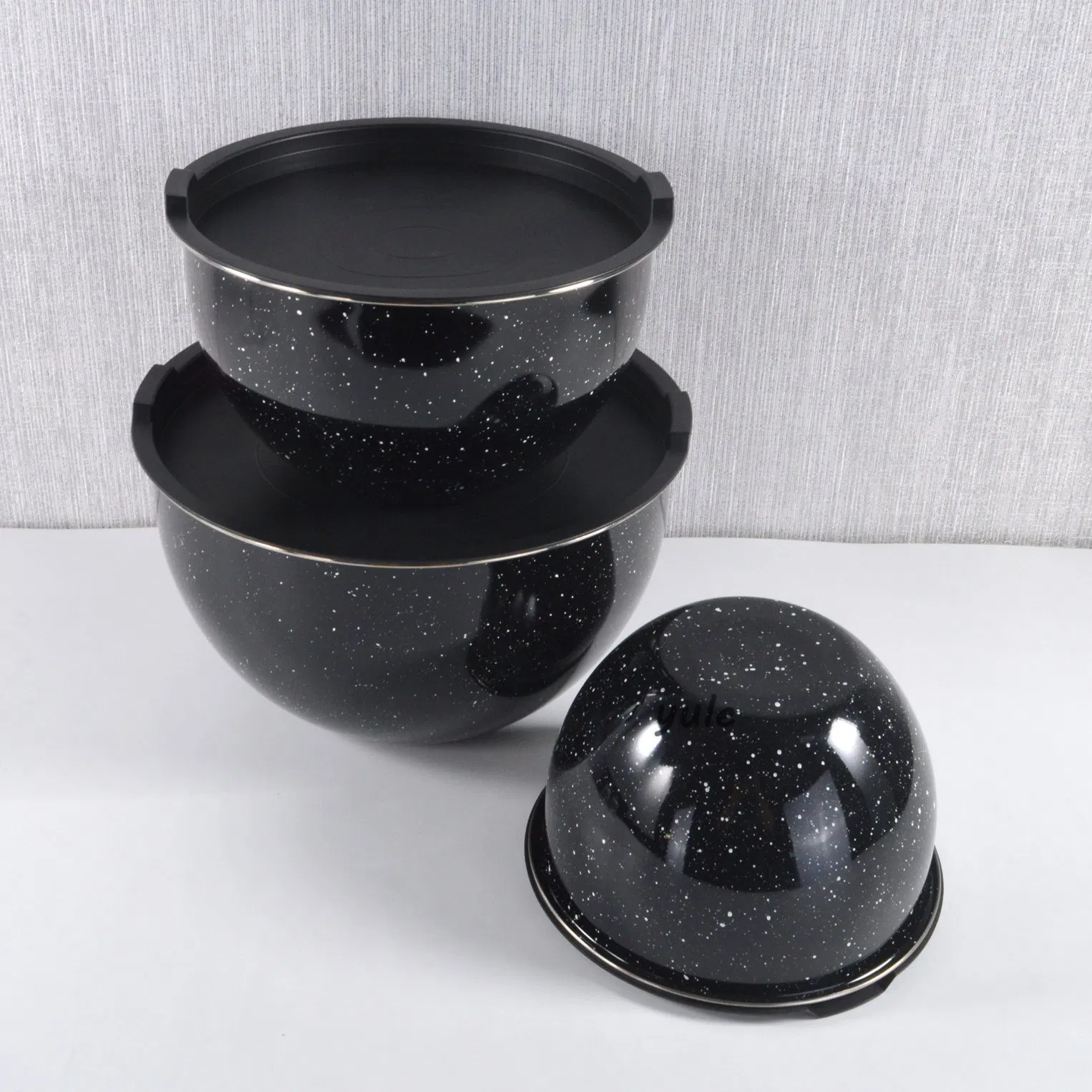 High Quality Stainless Steel Salad Mixing Bowl Sets with PE Lid