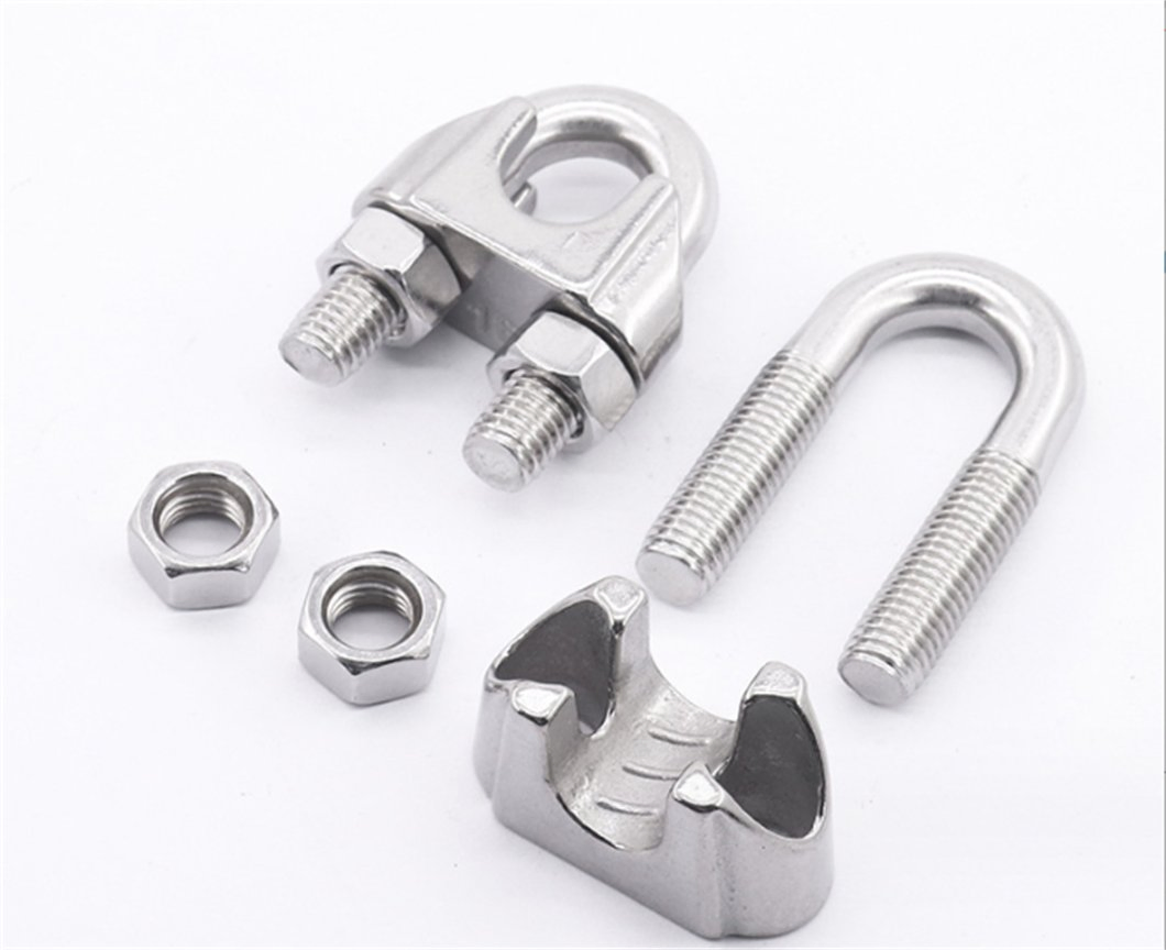 Wire Rope Clamp Lock Buckle Clamping Rope Device U-Shaped Clamp