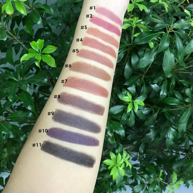 High Pigment Long Lasting Dark Brown Lip Liner Vegan Retractable Creamy Lip Liner with Silicone Applicator