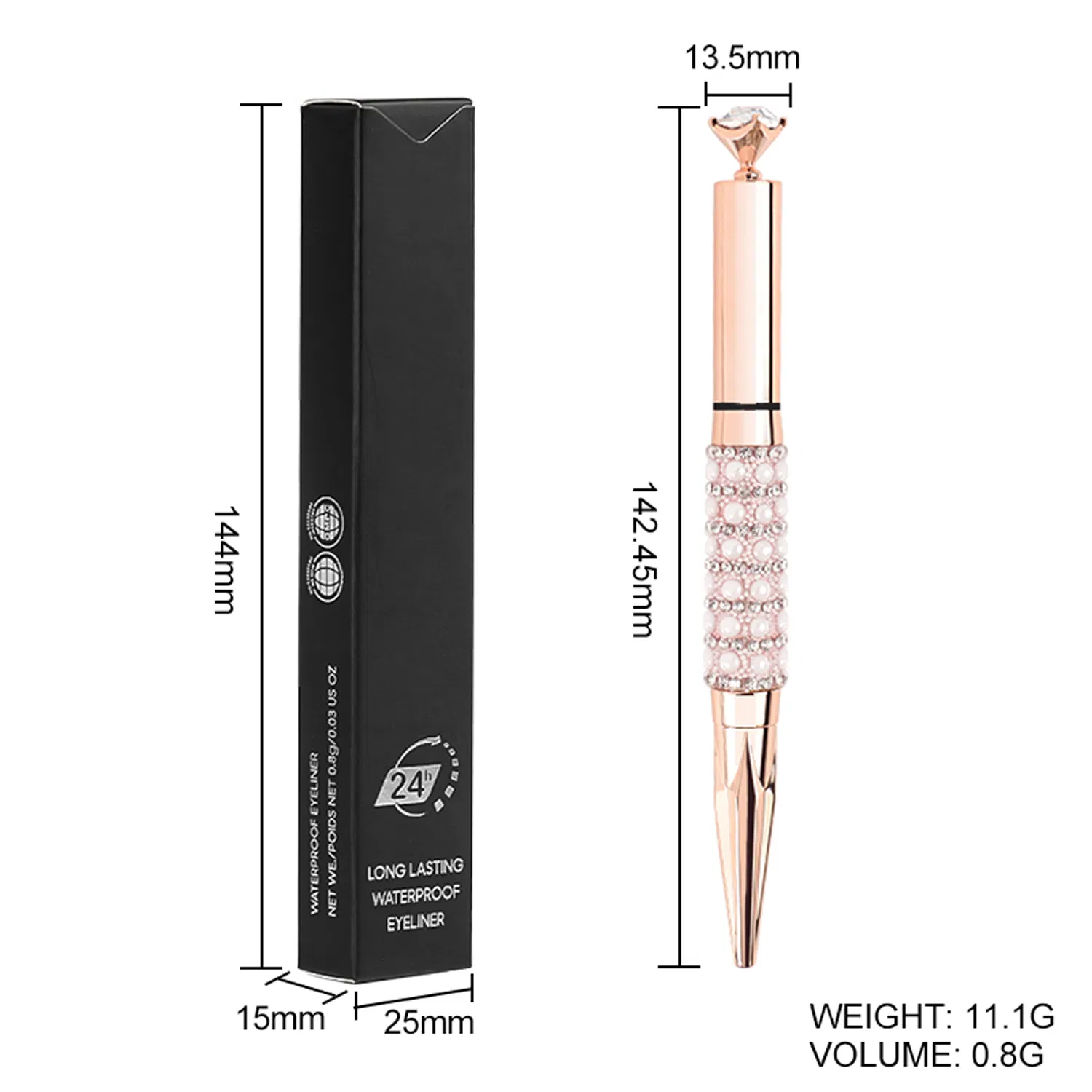 Wholesale Waterproof Eyeliner Makeup Custom Private Label Eyeliner Free Sample in Stock