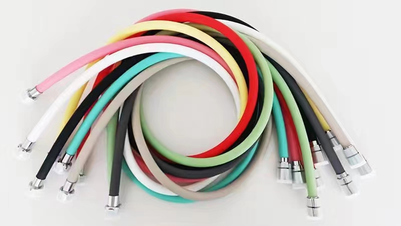 Silicone Shower Hose 1.5m Shower Hose for Bathroom, Flexible, Soft, Anti Broken in Hot Water Using